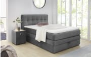 Boxspringbett Amy, grau, 140 x 200 cm