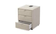 Nachtkonsole Lissy, beige, inkl. USB Aufladestation