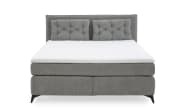 Boxspringbett Chalet 180, grau, 180 x 200 cm, inkl. Kissen