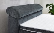 Boxspringbett Diva 140, anthrazit, 140 x 200 cm, inkl. Kaltschaumtopper