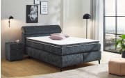 Boxspringbett Diva 140, anthrazit, 140 x 200 cm, inkl. Kaltschaumtopper