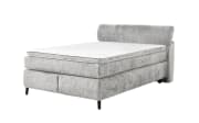 Boxspringbett Diva 140, hellgrau, 140 x 200 cm, inkl. Kaltschaumtopper