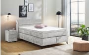 Boxspringbett Diva 140, hellgrau, 140 x 200 cm, inkl. Kaltschaumtopper