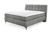 Boxspringbett Gitta 140, grau, 140 x 200 cm