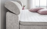 Boxspringbett Diva Max 180, hellgrau, 180 x 200 cm, H4, inkl. Dreamline Kaltschaumtopper