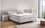 Boxspringbett Diva Max 180, hellgrau, 180 x 200 cm, H4, inkl. Dreamline Kaltschaumtopper