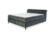 Boxspringbett Diva 180, anthrazit, 180 x 200 cm, H3, inkl. Kopfteilverstellung