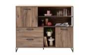 Highboard Kansas, Flagstaff dunkel Nachbildung