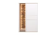 Highboard Faro, weiß/Asteiche, 147 cm, inkl. Push-to-Open Funktion