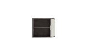 Jalousieschrank, graphit/weiß matt, B/H/T ca. 69 x 86 x 44 cm