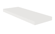 Steckboard in weiß matt, 60 cm 