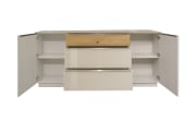 Sideboard Nova, kaschmir/Eiche massiv, inkl. Griffbeleuchtung