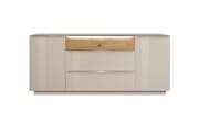 Sideboard Nova, kaschmir/Eiche massiv, inkl. Griffbeleuchtung