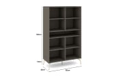 Highboard Reno, anthrazit/kaschmir