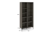 Vitrinenschrank Reno, anthrazit/graphit