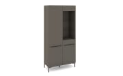 Vitrinenschrank Reno, anthrazit/graphit
