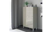 Highboard Reno, taupe/Edelstahl-Nachbildung