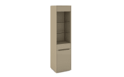 Standvitrine Reno, taupe/graphit