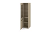 Standvitrine Reno, taupe/graphit