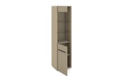 Standvitrine Reno, taupe/graphit