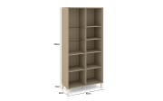 Vitrinenschrank Reno, taupe/kaschmir