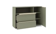 Kommode Reno, olivgrün/kaschmir