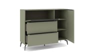 Kommode Reno, olivgrün/graphit