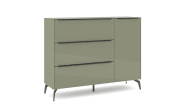Kommode Reno, olivgrün/graphit