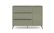 Kommode Reno, olivgrün/graphit