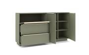 Kommode Reno, olivgrün/kaschmir