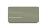 Kommode Reno, olivgrün/kaschmir