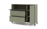 Kommode Reno, olivgrün/graphit