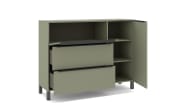Kommode Reno, olivgrün/graphit