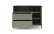 Kommode Reno, olivgrün/graphit