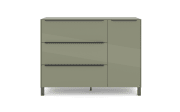 Kommode Reno, olivgrün/graphit