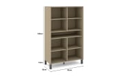 Highboard Reno, taupe/graphit