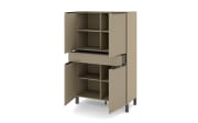 Highboard Reno, taupe/graphit