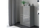 Highboard Reno, anthrazit/Edelstahl-Nachbildung