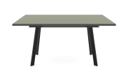 Esstisch Reno, olivgrün/schwarz