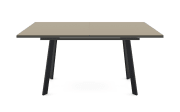 Esstisch Reno, taupe/schwarz