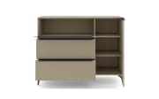 Kommode Reno, taupe/graphit
