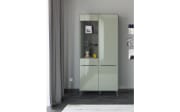 Vitrinenschrank Reno, olivgrün/graphit