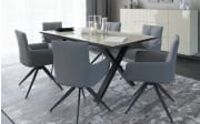 Esstisch Reno, kaschmir/schwarz