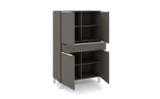 Highboard Reno, anthrazit/kaschmir