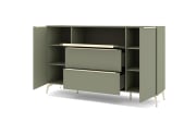 Kommode Reno, olivgrün/kaschmir