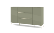 Kommode Reno, olivgrün/kaschmir