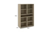 Highboard Reno, taupe/graphit