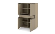 Highboard Reno, taupe/graphit