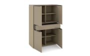 Highboard Reno, taupe/graphit