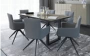 Esstisch Reno, taupe, inkl. Synchronauszug